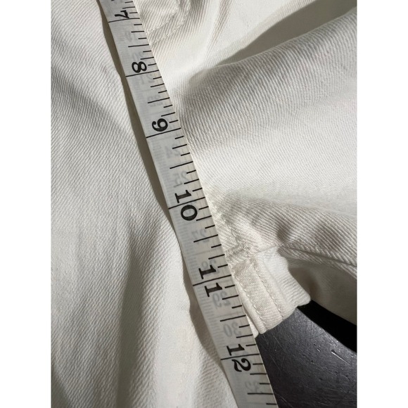 NWT Madewell The Perfect Vintage Wide Leg Crop Jeans White Denim Size 25 - Picture 9 of 16